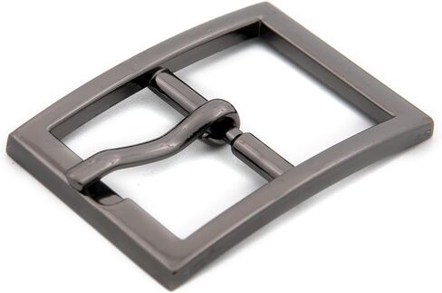 Loosco 6 PCS Single Prong Belt Buckle Square Center Bar Buckles Leather Craft Accessories in Kuwait
