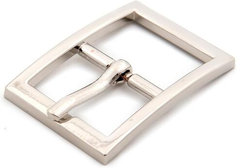 Loosco 6 PCS Single Prong Belt Buckle Square Center Bar Buckles Leather Craft Accessories in Kuwait