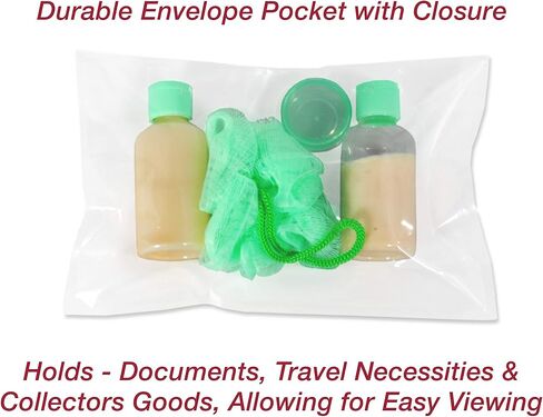 Envelope Crystal Clear Booklet Style 6" x 9", Permanent Tape (5.5″ x 8.5″ Insert Size) Holds Booklets, Catalogs and Brochures. - Box of 500 in Kuwait
