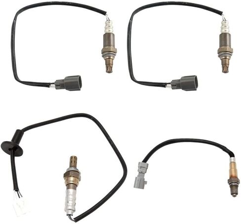 TRQ 4 Piece O2 02 Oxygen Sensor Direct Fit Upstream & Downstream Kit Compatible with Nissan in Kuwait