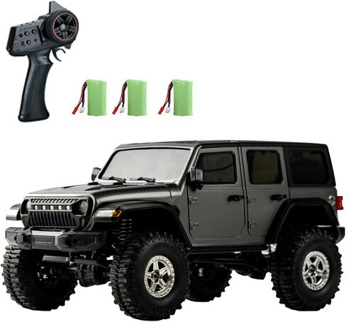GoolRC RC Crawler 4WD RC Truck, D870 RC Rock Crawler, 1:18 Scale Remote Control Truck, All Terrains Off Road Climbing Car, 2.4GHz Electric Vehicle with LED Light for Adults, Include 2 Battery (Orange) in Saudi Arabia