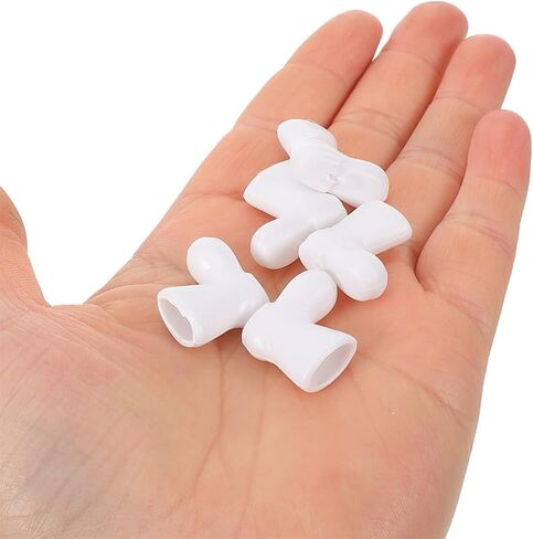 BESPORTBLE Mini Santa Claus Shoes 100 Pcs of Santa Boots, Mini Shoes Model for Crafts Christmas Dollhouse Table Centerpiec Decorations, White in Kuwait