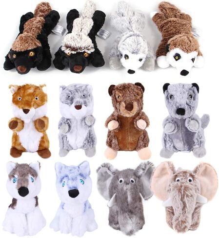Pet Toys, Dog Squeaky Toys Interactive Toys for Chewers Durable Plush Dog Toys for Small Medium Large Dogs (Brown Groundhog) in Saudi Arabia