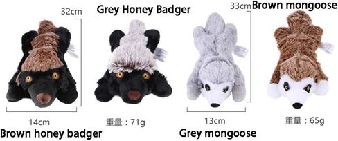 Pet Toys, Dog Squeaky Toys Interactive Toys for Chewers Durable Plush Dog Toys for Small Medium Large Dogs (Brown Groundhog) in Saudi Arabia