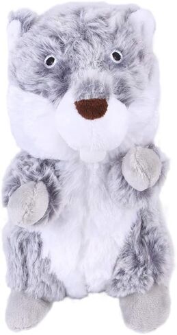 Pet Toys, Dog Squeaky Toys Interactive Toys for Chewers Durable Plush Dog Toys for Small Medium Large Dogs (Brown Groundhog) in Saudi Arabia