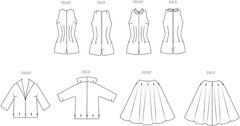 Butterick B6989U5 1950's Vintage Misses' Bare Shoulder Playsuit, Boxy Blouse and Full Skirt Sewing Pattern Packet, Design Code B6989, Sizes 16-18-20-22-24 in Saudi Arabia