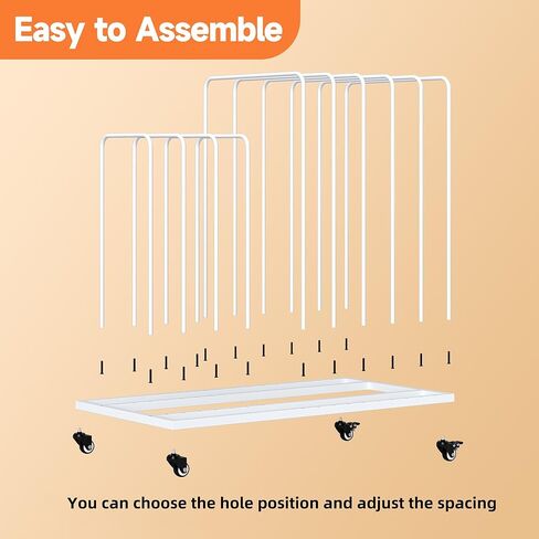 lukar Art Canvas Storage Rack with Wheels, Adjustable Art Storage Rack Metal Artwork Storage Stand for Canvas Boards, Drawing Board, Panels, Printed Matter, Paper Pad for Art Studios in Kuwait