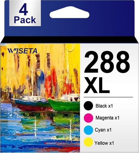222XL Ink Cartridge 5 Pack Remanufactured for Epson 222 Ink Cartridges 222 XL High Yield Works for Workforce WF-2960, Expression Home XP-5200, WF2960 (2 Large Black, 1 Cyan, 1 Magenta, 1 Yellow) in Saudi Arabia
