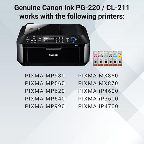 كانون PG-220/CL-221 مع ورق صور 50 ورقة وPGI-220 أسود in Saudi Arabia