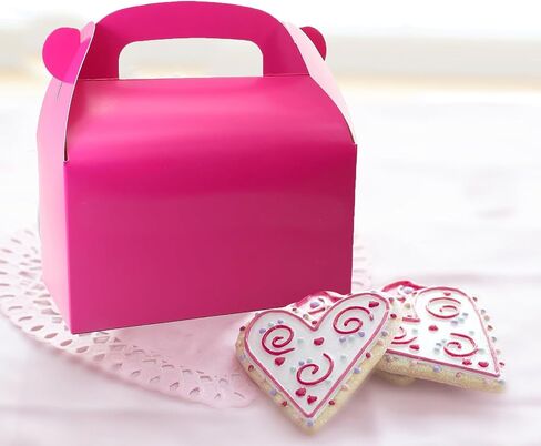 Oletx 24-Pack Brown Party Favor Treat Boxes, Goodie Gable Paper Gift Boxes with Handles. Perfect for Birthday, Babyshower, and Any Fun Party in Saudi Arabia