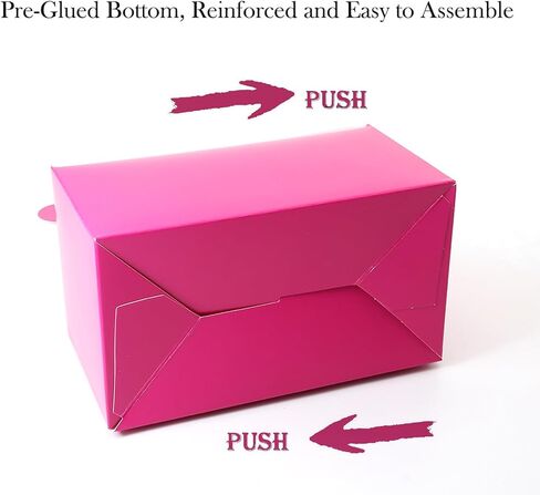 Oletx 24-Pack Brown Party Favor Treat Boxes, Goodie Gable Paper Gift Boxes with Handles. Perfect for Birthday, Babyshower, and Any Fun Party in Saudi Arabia