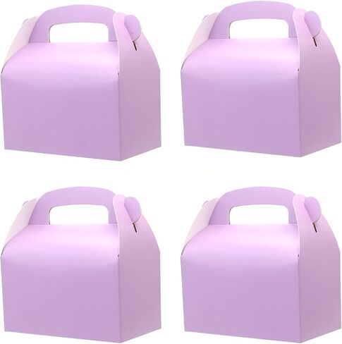 Oletx 24-Pack Brown Party Favor Treat Boxes, Goodie Gable Paper Gift Boxes with Handles. Perfect for Birthday, Babyshower, and Any Fun Party in Saudi Arabia