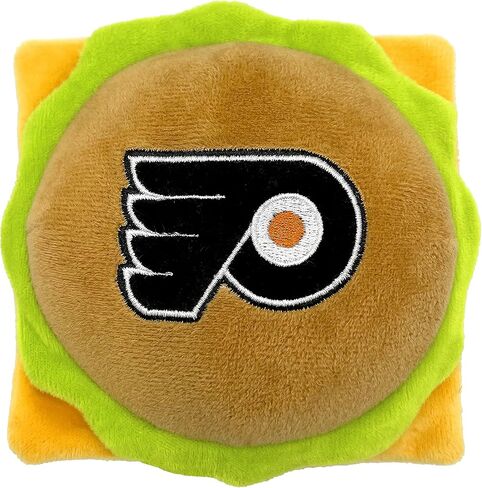 Pets First NHL New York Rangers HOT Dog Plush Dog & CAT Squeak Toy - Cutest HOT-Dog Snack Plush Toy for Dogs & Cats with Inner Squeaker & Beautiful Hockey Team Name/Logo 8 x 5 x 3 Inches in Kuwait