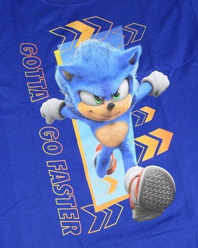 Sonic the Hedghog Boy's Sonic Folded Arms Victory Stance Short Sleeve Kids Graphic Print T-Shirt in Saudi Arabia
