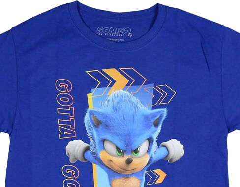 Sonic the Hedghog Boy's Sonic Folded Arms Victory Stance Short Sleeve Kids Graphic Print T-Shirt in Saudi Arabia