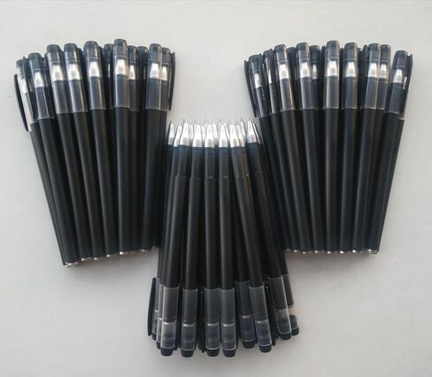 Black Gel Pens,60 Pack Gel Ink Pens 0.5 mm,Bulk Gel Pens Black Ink Bulk Fine Point,Gel Pens With Cap,Used for School,Office Writing,Comfort Grip Smooth Writing. (Black) in Saudi Arabia