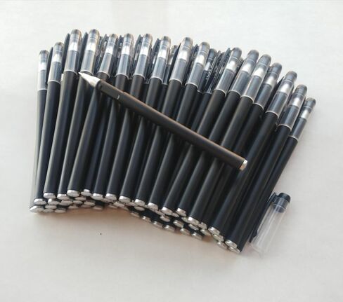 Black Gel Pens,60 Pack Gel Ink Pens 0.5 mm,Bulk Gel Pens Black Ink Bulk Fine Point,Gel Pens With Cap,Used for School,Office Writing,Comfort Grip Smooth Writing. (Black) in Saudi Arabia