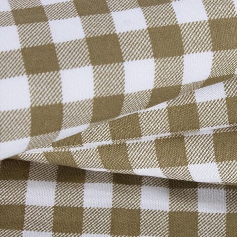 pson 96" Wide Checkered Gingham Fabric, Lightweight Polyester Poplin Fabric for DIY Crafts, Wall Decor Fabric, Sewing, Yellow - 3 Yards in Saudi Arabia