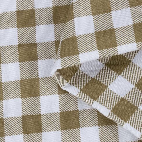 pson 96" Wide Checkered Gingham Fabric, Lightweight Polyester Poplin Fabric for DIY Crafts, Wall Decor Fabric, Sewing, Yellow - 3 Yards in Saudi Arabia