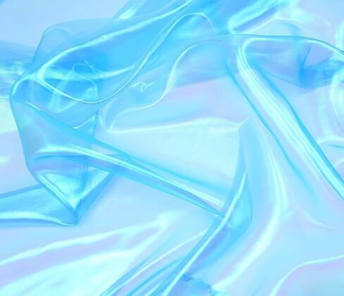 YYCRAFT Two Tone Sheer Organza Fabric by The Yard for Curtain Weddings Decor 2 Yards, Iridescent Purple in Kuwait