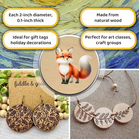 25 Pcs Wood Circles for Crafts 3 inch Unfinished Wood Circles 0.1'' Thickness Natural Wooden Disc Wood Slices Cutout Round Wood Discs for Crafts Painting Writing DIY Supplies Engraving Decorations in Saudi Arabia