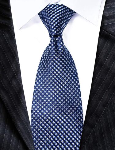 63" Extra Long Silk Necktie Mens Woven Jacquard XL Tie in Saudi Arabia
