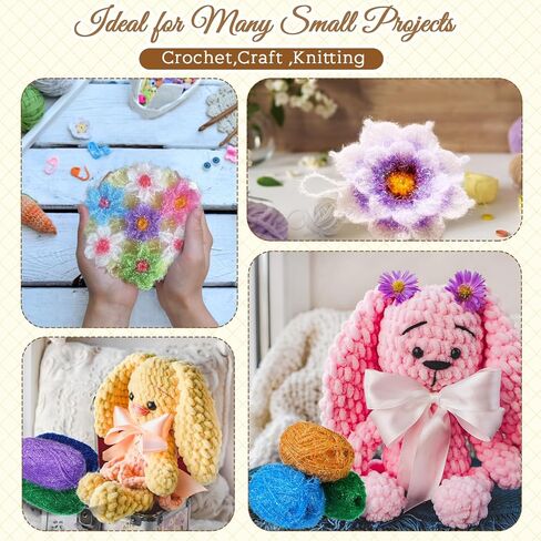 Timgle 9 Skeins Scrubby Yarn for Dishcloths Rainbow Sparkly Yarn for Crocheting Knitting Dishwashing Dishcloths Craft Project(Dark Color) in Saudi Arabia
