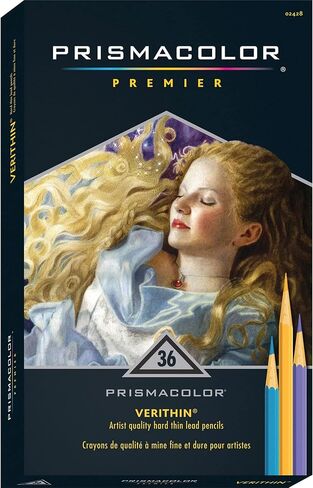Prismacolor Premier Verithin Colored Pencils, Adult Coloring, 36 Pack in Kuwait