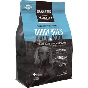Majesty's Grain-Free Buddy Bites Kalm and Kool Wafers for Small / Medium Dogs - Superior Nervous System Support Supplement - Carob and Sweet Potato Flavored - 28 Count (Up To 8 Week Supply)