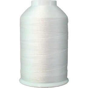 YLI 24430WHT 3-Ply 40wt T-40 Machine Cotton Quilting Thread, 3000 yd, White