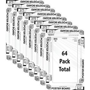 ArtSkills 14" x 22" Premium Poster Board - Lightweight White Poster Board 64 Count