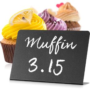 30 Pack Mini Chalkboard Signs 3x4 for Food - Buffet - Tables - Small Chalkboard Sign - Mini Chalkboard Signs for Food - Table Chalkboard Signs - Mini Blackboard Signs for Food Buffet - Food Cards