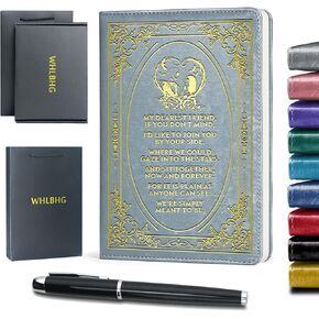 Jack and Sally Inspired Gift My Dearest Friend Leather Journal Nightmare Gift Movie Fan Gift Friend Gift Multi color Journal,1 Pack (Light Blue) (JACK FRIEND-Light Blue)