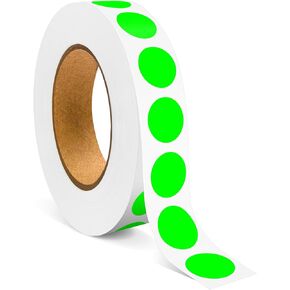 1/2 Inch Circle Sticker Labels,Pack of 1000 Round Color Coding Circle Dots Stickers Labels,Dot Stickers Label Sticker for Home Office(White)