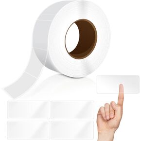 500 Pieces Clear Labels Protector, Clear Stickers for Protecting Barcodes, Numbers and Labels, 3.14 x 1.18 Inches