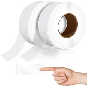 500 Pieces Clear Labels Protector, Clear Stickers for Protecting Barcodes, Numbers and Labels, 3.14 x 1.18 Inches