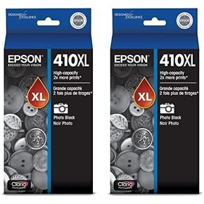 EPSON 410 Claria Premium Ink High Capacity Photo Black Cartridge (T410XL120) Works with Expression Premium XP-530, XP-630, XP-640, XP-7100, XP-830