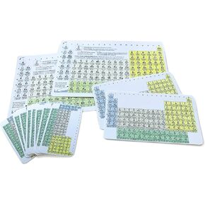 Pat's Flash Cards Periodic Table of Elements (30qty 8.5x5.5 inches with Study Notes)