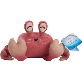 Disney The Little Mermaid Sebastian Small Plush Stuffed Animal, Crab, Kids Toys for Ages 3 Up by Just Play
