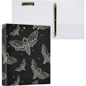 3 Ring Binder 1.5 Inch Shark Cartoon Three Ring Binder Cute Binder with 3 Storage Pockets for Women School Office Supplies