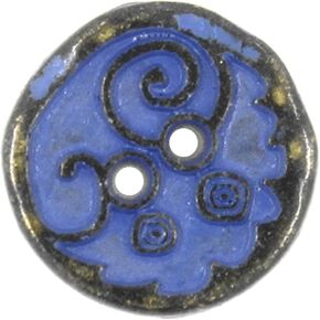 Bezelry 30 Pieces Tiny Swirl and Circles Metal Hole Buttons. 10mm (3/8 inch) (Brass Purple)