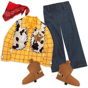 Disney Store Official Boys Dress Up Costumes for Play (Woody from Toy Story) - Premium Costumes for Kids, Cosplay for Children - Size 5/6