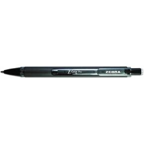 Zebra Z-Grip Plus Mechanical Pencil, 0.7mm, Black Barrel, 12-Count