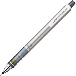 Uni Kurutoga Mechanical Pencil Standard, 0.3mm, Silver (M34501P.26)