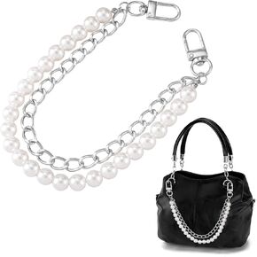 HINZIC Pearl Purse Chain Straps, Gold Handbag Charm Extender Replacement, Metal Shoulder Crossbody Bags Accessories for Women in Kuwait