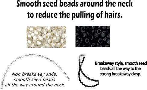 Hidden Hollow Beads Chunky Women's Beaded Lanyard, 34" Made in USA, ID Card Badge Holder Teacher Nurse Keys Keychain Cruise in Saudi Arabia