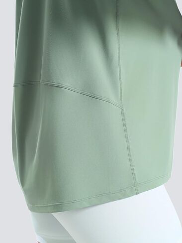 JOYSPELS Ice Silk Long-Sleeve Shirts for Women Loose Fit Boat-Neck Workout Tops for Women in Kuwait