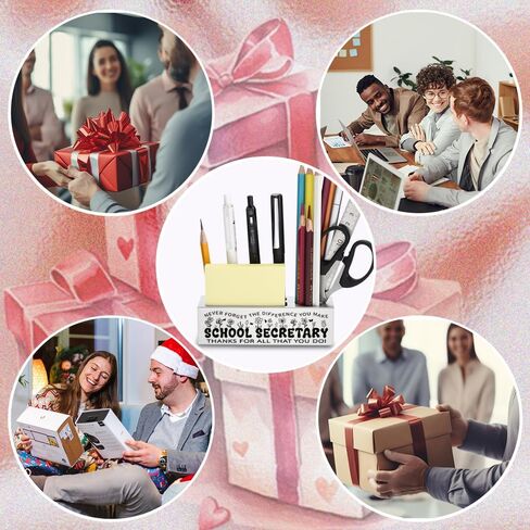 llxxeyopqdxz School Social Worker Gifts, Thank You Appreciation Gifts for School Social Worker, Birthday Retirement Gifts for School Social Worker, Modern Stainless Steel Pen Holder for Desk YP421 in Kuwait