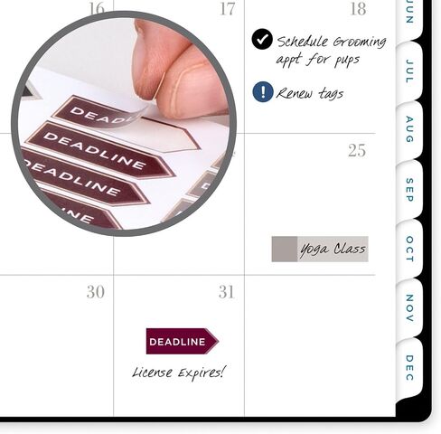 AT-A-GLANCE 2025 Planner, Weekly & Monthly, 8-1/2" x 11", Large, Signature Lite, Black (YP905L0525) in Saudi Arabia