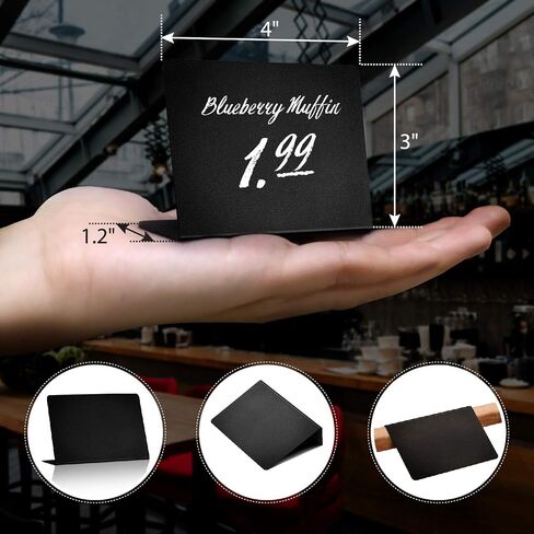 30 Pack Mini Chalkboard Signs 3x4 for Food - Buffet - Tables - Small Chalkboard Sign - Mini Chalkboard Signs for Food - Table Chalkboard Signs - Mini Blackboard Signs for Food Buffet - Food Cards in Saudi Arabia
